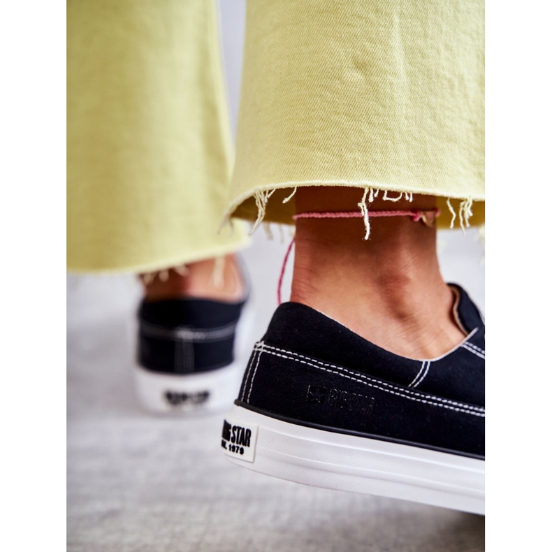 Dámské látkové tenisky Big Star KK274019 Černé černá 2