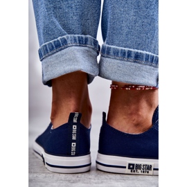 Dámské Materiál Sneakers Big Star KK274103 Navy Blue modrý 1
