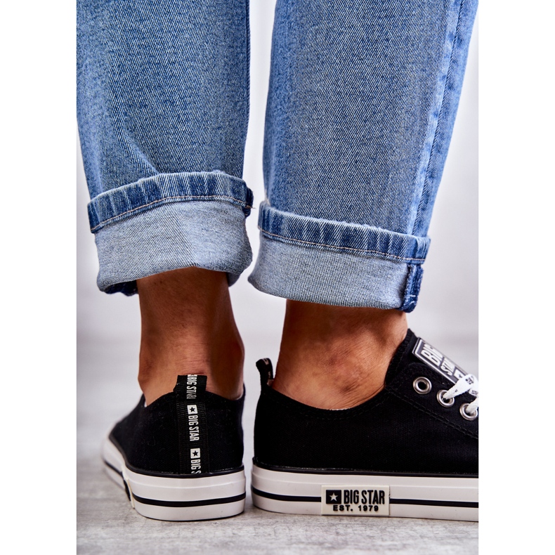 Dámské Materiál Sneakers Big Star KK274102 Black černá 1