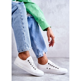 Dámské kožené tenisky Big Star KK274105 Bílé bílý 1