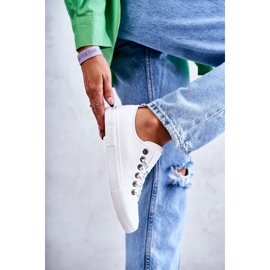 Dámské kožené tenisky Big Star KK274105 Bílé bílý 2