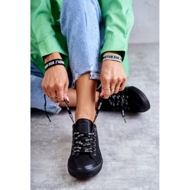 Dámské kožené tenisky Big Star KK274106 Black černá 2