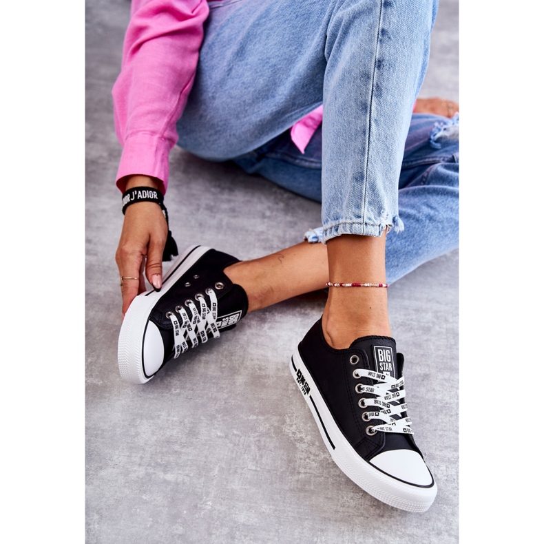 Dámské kožené tenisky Big Star KK274096 Černé černá 1