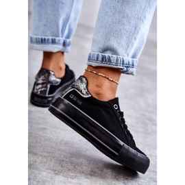 Dámské Materiál Sneakers Big Star KK274036 Black černá 1