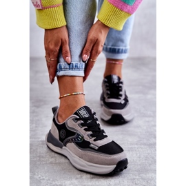Dámské sportovní tenisky Big Star KK274100 Black-Gray černá šedá 2