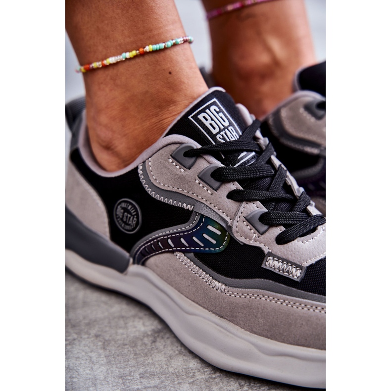 Dámské sportovní tenisky Big Star KK274100 Black-Gray černá šedá 1