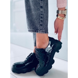 PA1 Mokasíny Pragma Black s vysokou podrážkou černá 1