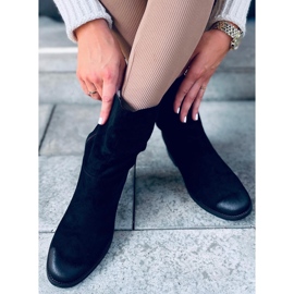 Boty na skrytém klínu Bansi Black černý 2