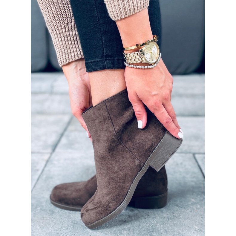 PA1 Semišové dámské Chelsea boty Verbe Green zelená 2