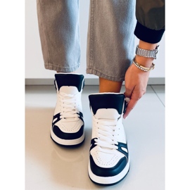 PA1 Kotníkové tenisky Liam Black bílý černý 1