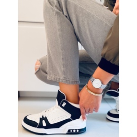 PA1 Kotníkové tenisky Liam Black bílý černý 2