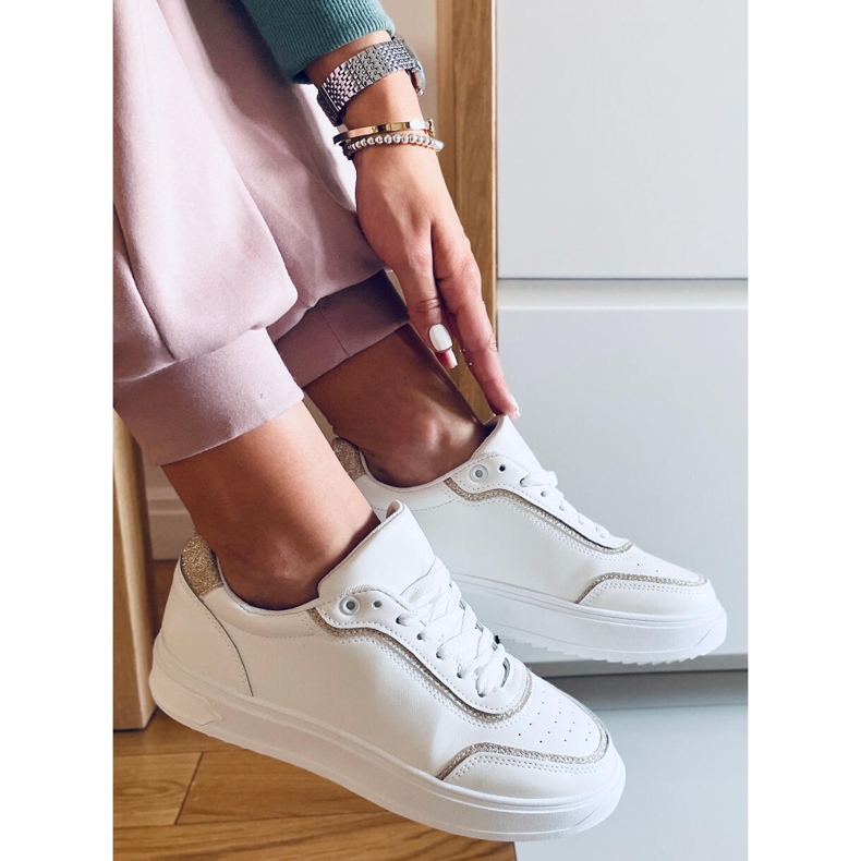 PA1 Dámské tenisky Josie Golden bílý zlatý 2 PA1 Dámské tenisky Josie Golden bílý zlatý 2