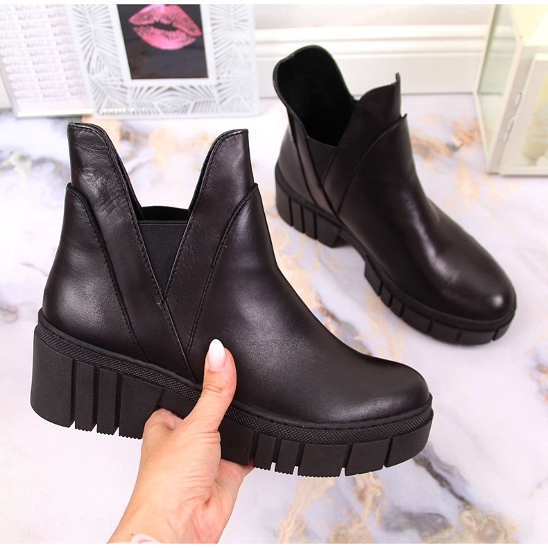 Černé dámské boty Chelsea boots Dolce Pietro černá 1