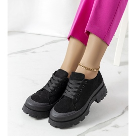 Černé tenisky na platformě Dearth černý 1