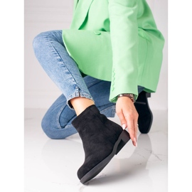 Ideal Shoes Neformální semišové boty černá 5
