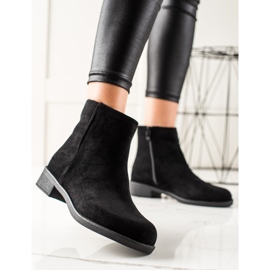 Ideal Shoes Neformální semišové boty černá 1