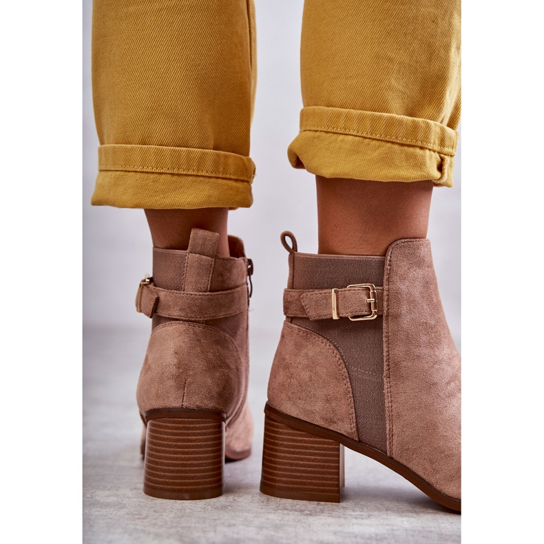 Semišové Boty Na Post Hnědé Vannes hnědý 2 Semišové Boty Na Post Hnědé Vannes hnědý 2