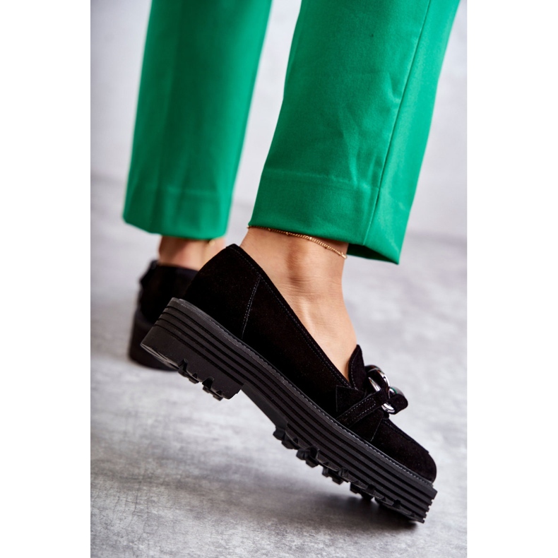 Dámské semišové boty Laura Messi 2523 Black černá 2 Dámské semišové boty Laura Messi 2523 Black černá 2