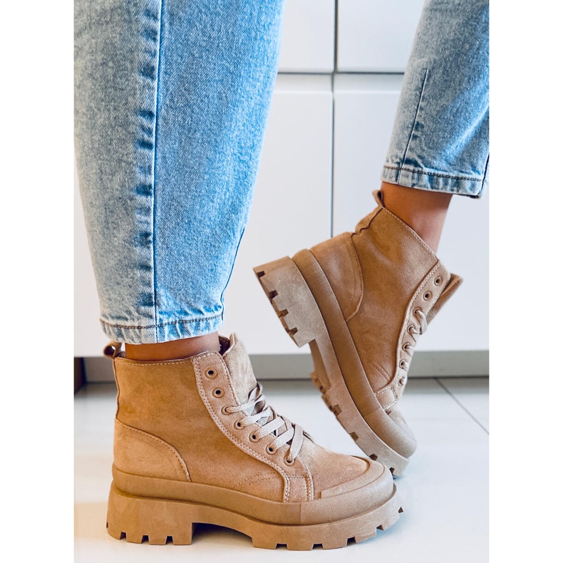 PA1 Trekové tenisky Baghra Khaki béžový 2