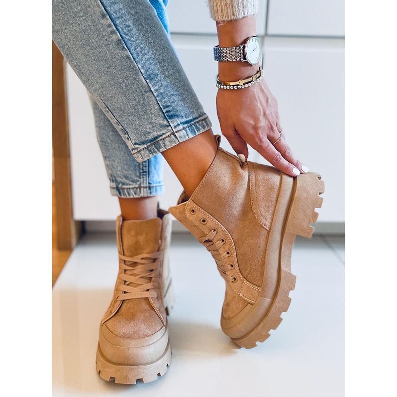 PA1 Trekové tenisky Baghra Khaki béžový 1