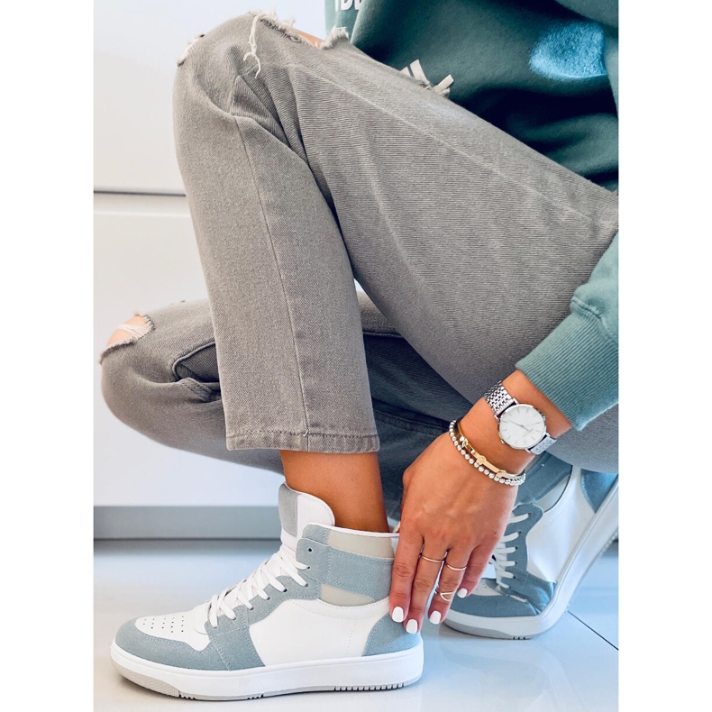 PA1 Kotníkové tenisky Dorcas Green bílý modrý 2 PA1 Kotníkové tenisky Dorcas Green bílý modrý 2