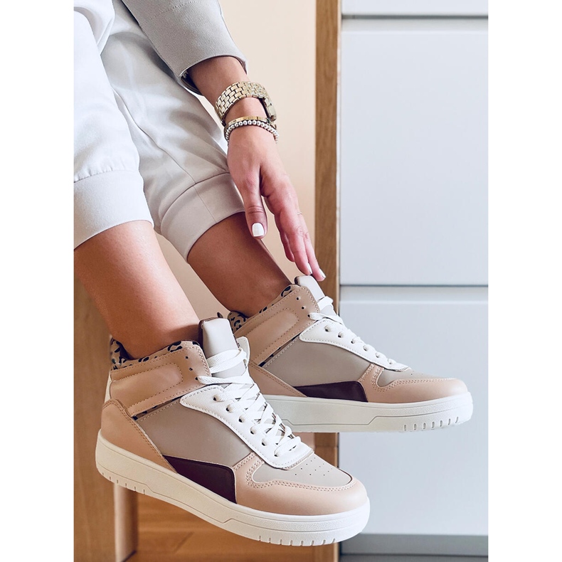 PA1 Vysoké tenisky Ginger Khaki béžový 1