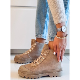 PA1 Trekové tenisky Malyen Khaki béžový 2