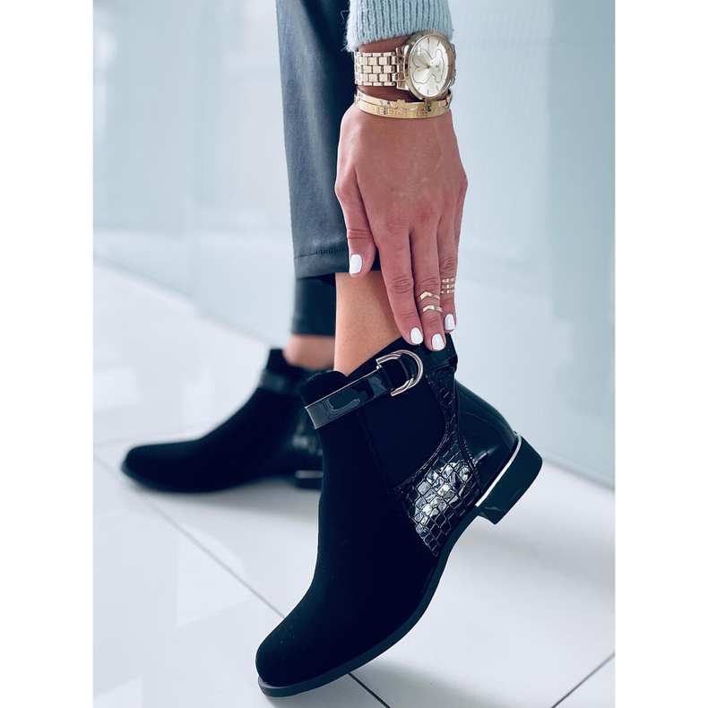 BM Dámské Chelsea boty Francine Black černá 2