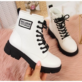 S.Barski Bílé holínky pro dívky zateplené S. Bararski bílý 1