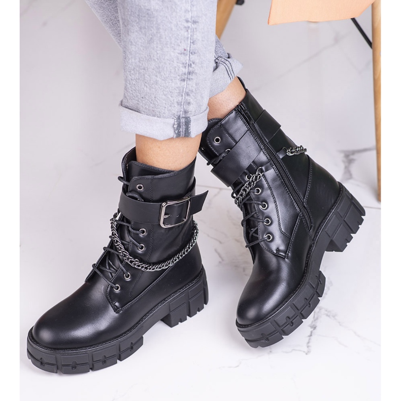 Černé dámské tašky Shelovet se silnou podrážkou černá 1