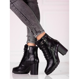 Šněrované dámské tašky na Shelovet post black černý 1