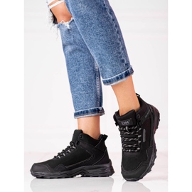 Černé dámské vysoké trekingové boty DK černá 1 Černé dámské vysoké trekingové boty DK černá 1