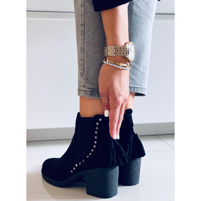 Logue Black vysoké podpatky černá 1