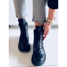 Edvin Black kotníkové boty s vysokou podrážkou černá 2 Edvin Black kotníkové boty s vysokou podrážkou černá 2