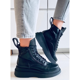 Edvin Black kotníkové boty s vysokou podrážkou černá 1 Edvin Black kotníkové boty s vysokou podrážkou černá 1