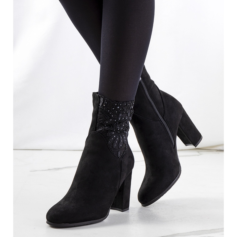 Černé vysoké podpatky Onryx černý 1