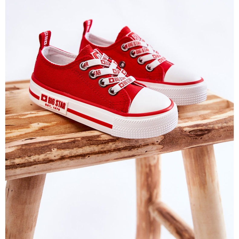 Dětský Materiál Tenisky Big Star KK374071 Červené červený 1