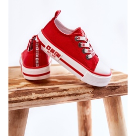 Dětský Materiál Tenisky Big Star KK374071 Červené červený 2