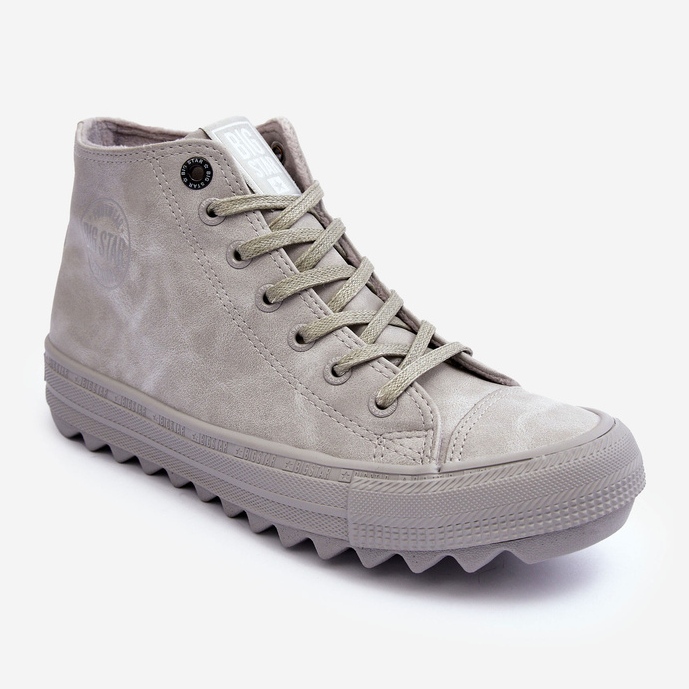Dámské tenisky Big Star High Warm Grey GG274070 šedá 2