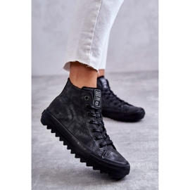 Dámské tenisky Big Star High Warmed Black GG274069 černý 1