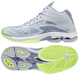 Volejbalové boty Mizuno Wave Lightning Z7 Mid W V1GC225002 šedá odstíny šedi 1