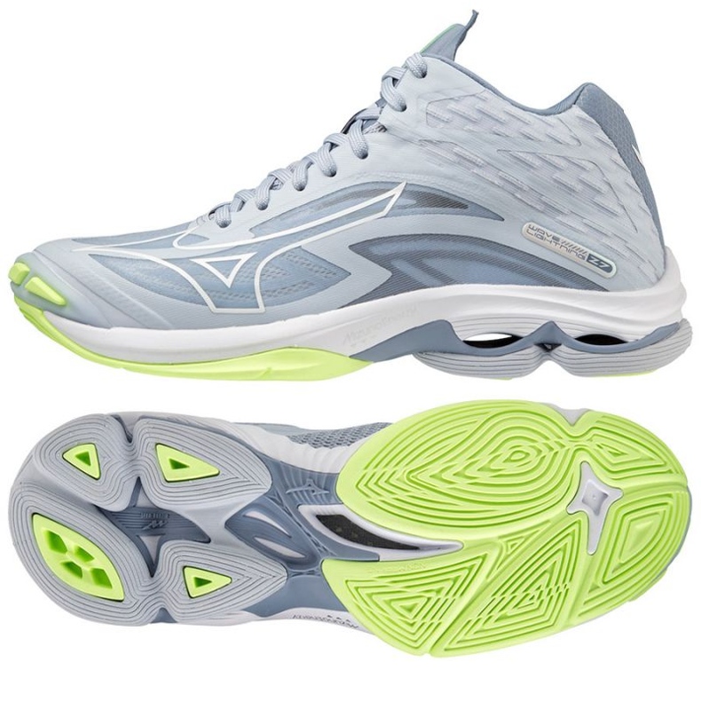 Volejbalové boty Mizuno Wave Lightning Z7 Mid W V1GC225002 šedá odstíny šedé 1