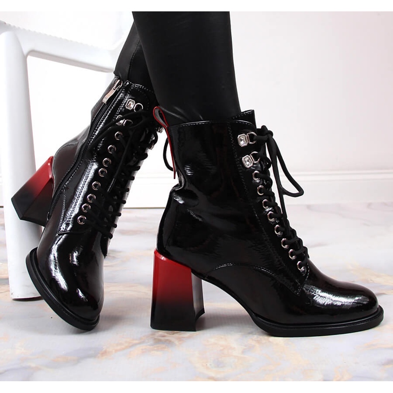 S.Barski Černé zateplené černé kozačky značky S. Barski černá 1 S.Barski Černé zateplené černé kozačky značky S. Barski černá 1