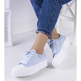 Modré tenisky na platformě Kilkenny modrý 1