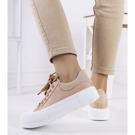 BM Hnědé tenisky na platformě Kilkenny hnědý 1