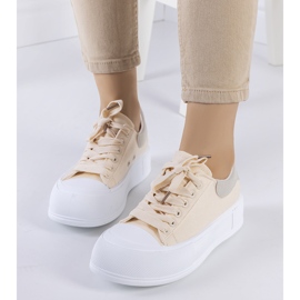 Béžové tenisky na platformě Kilkenny béžový 1