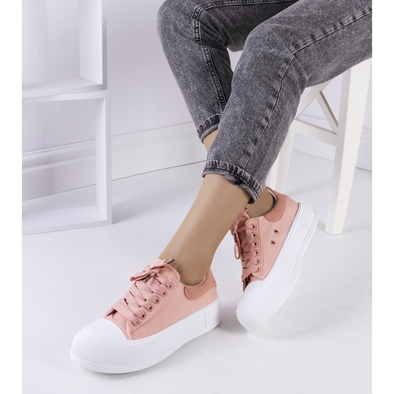 Růžové tenisky na platformě Kilkenny růžový 1