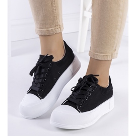 Černé tenisky na platformě Kilkenny černá 1