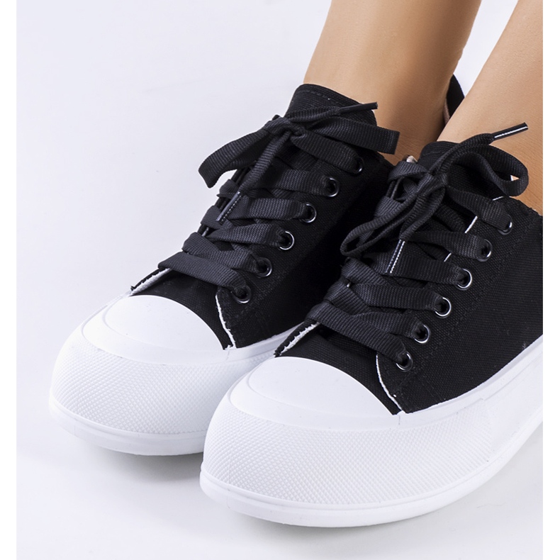 Černé tenisky na platformě Kilkenny černá 2