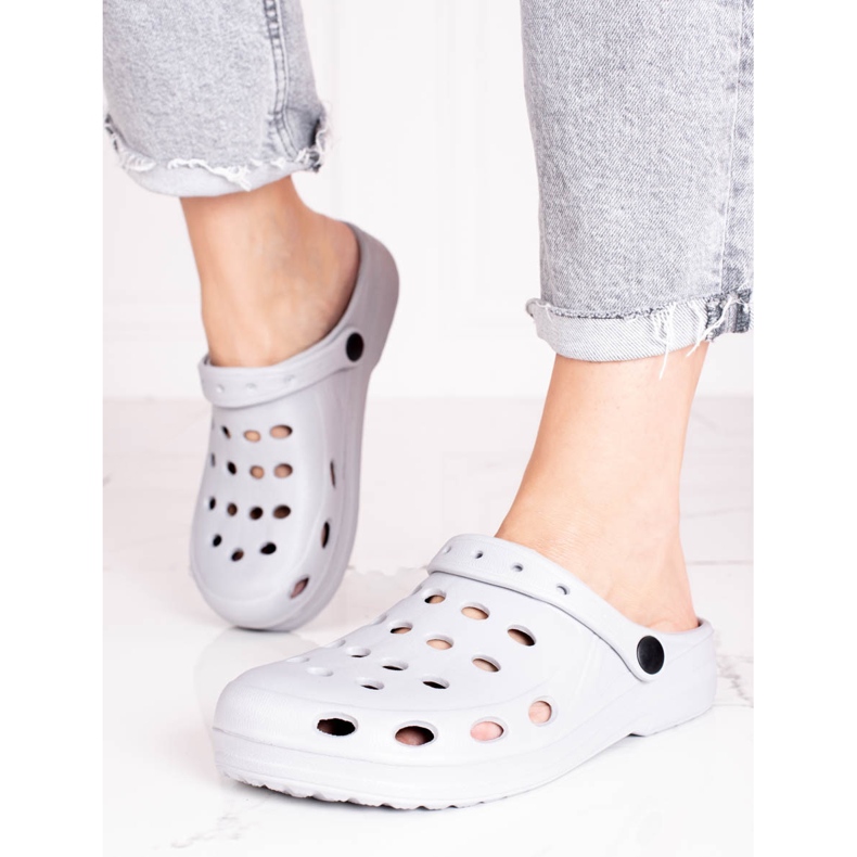 Lehké dámské pantofle Shelovet šedé šedá 1